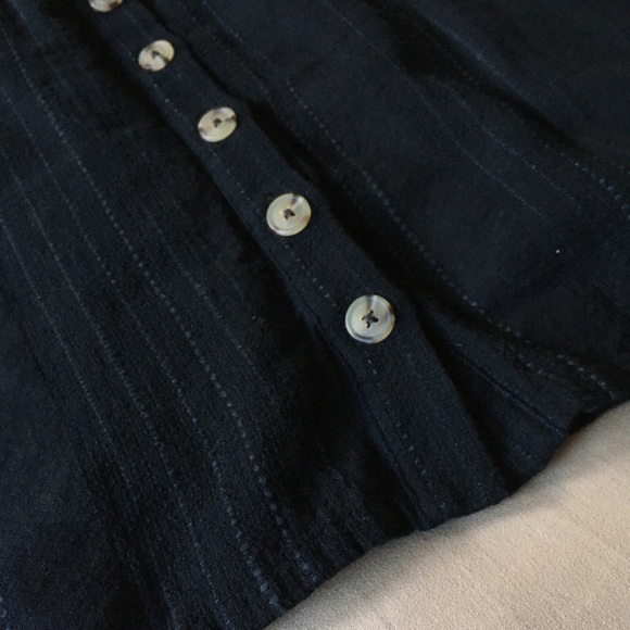 Button Down Little Black Dress - Picture 4 of 10